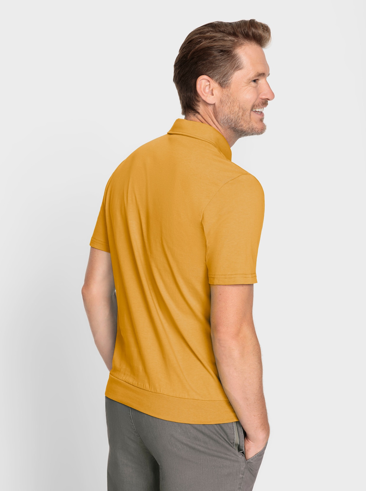 Marco Donati Kurzarm-Shirt - ocker