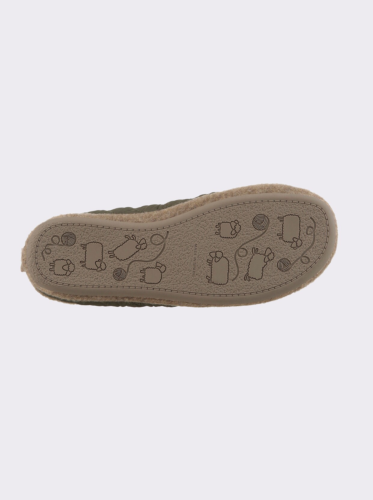 Pantoffels - kaki