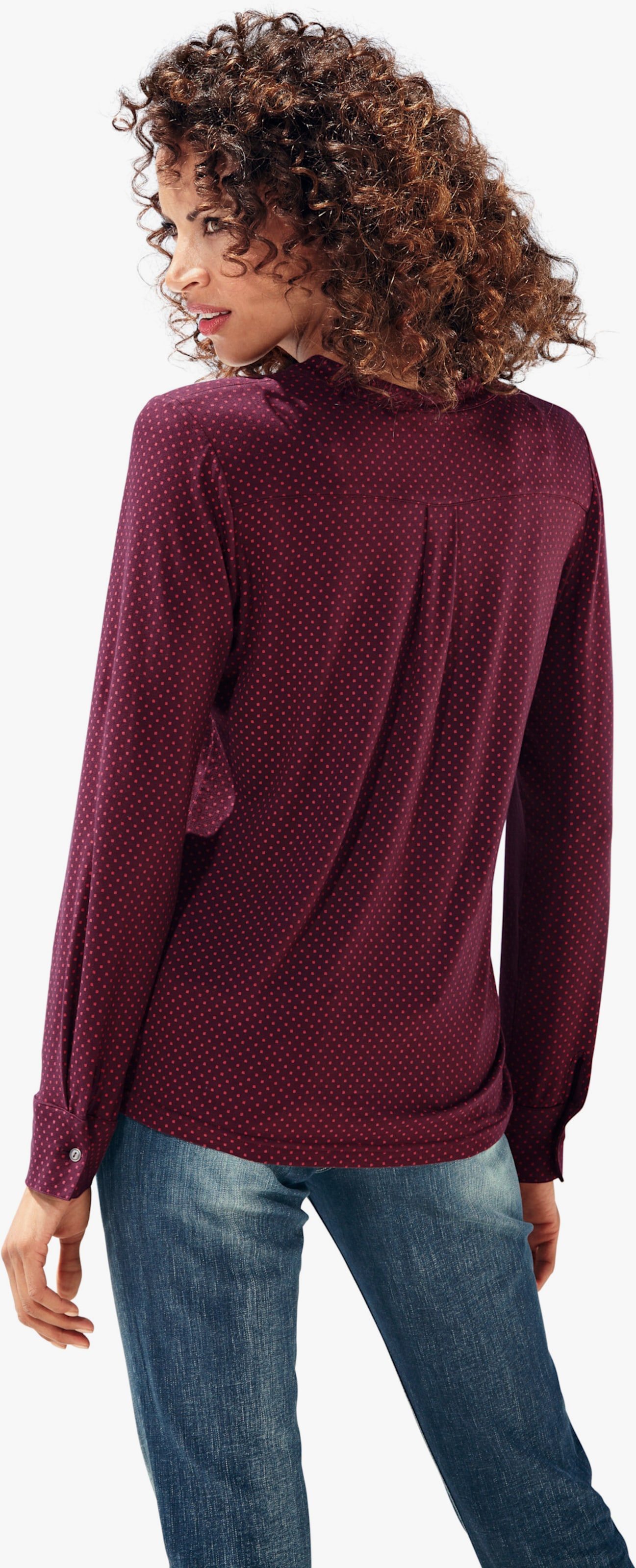 heine Blouseshirt met borstzakken - bordeaux