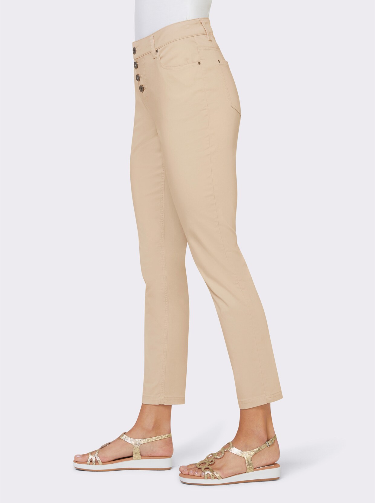 heine Pantalon chino - sable