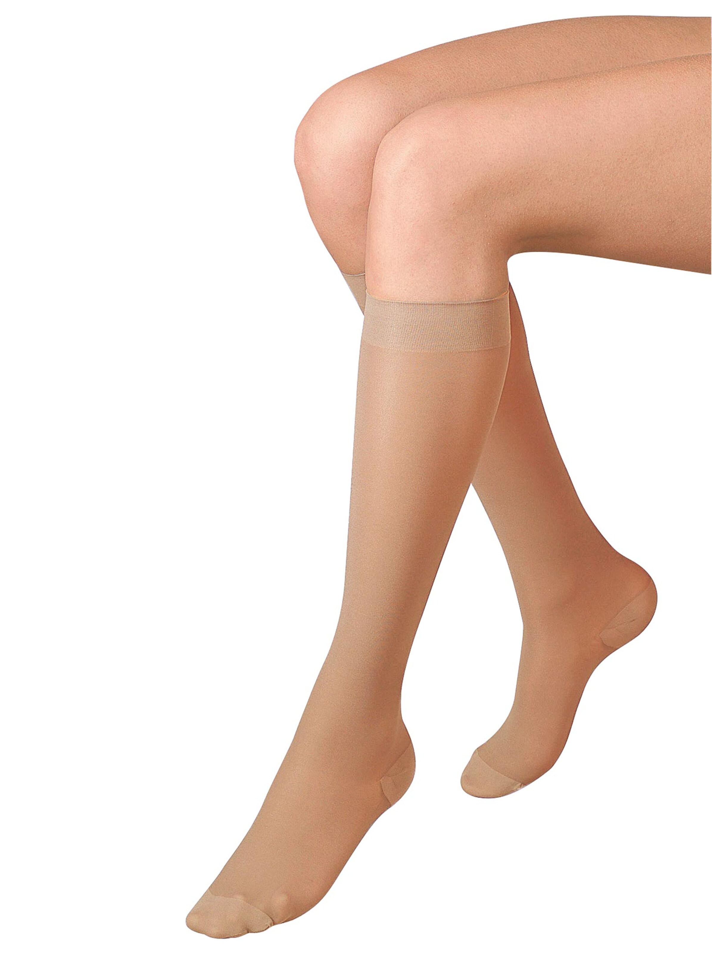 Stützkniestrümpfe - hellbraun