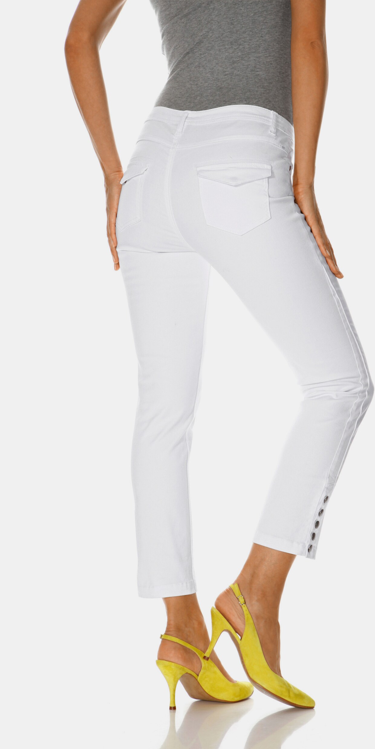 heine 'Buik weg'-broek - wit