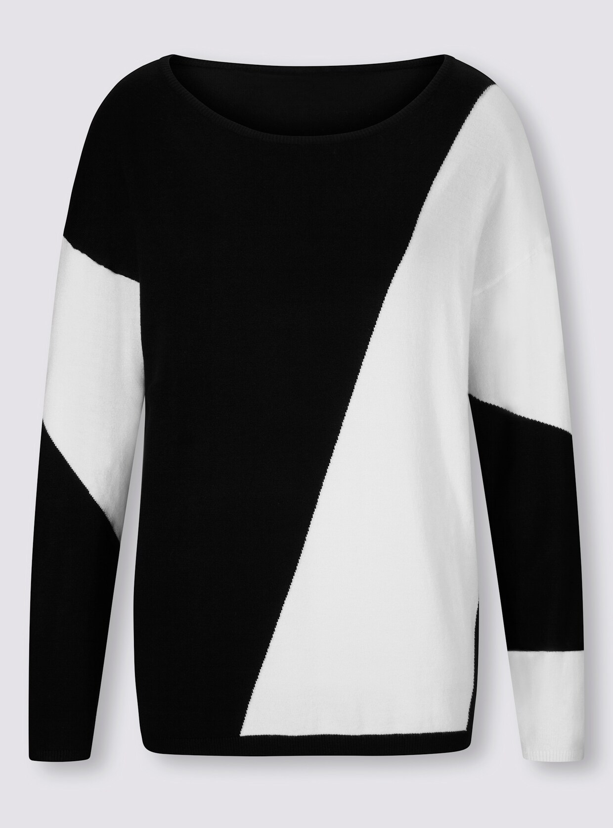 heine Pullover - schwarz-ecru-gemustert