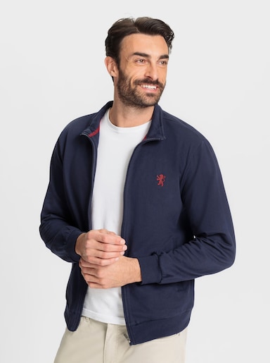 Catamaran Sweatjacke mit Bündchen - marine