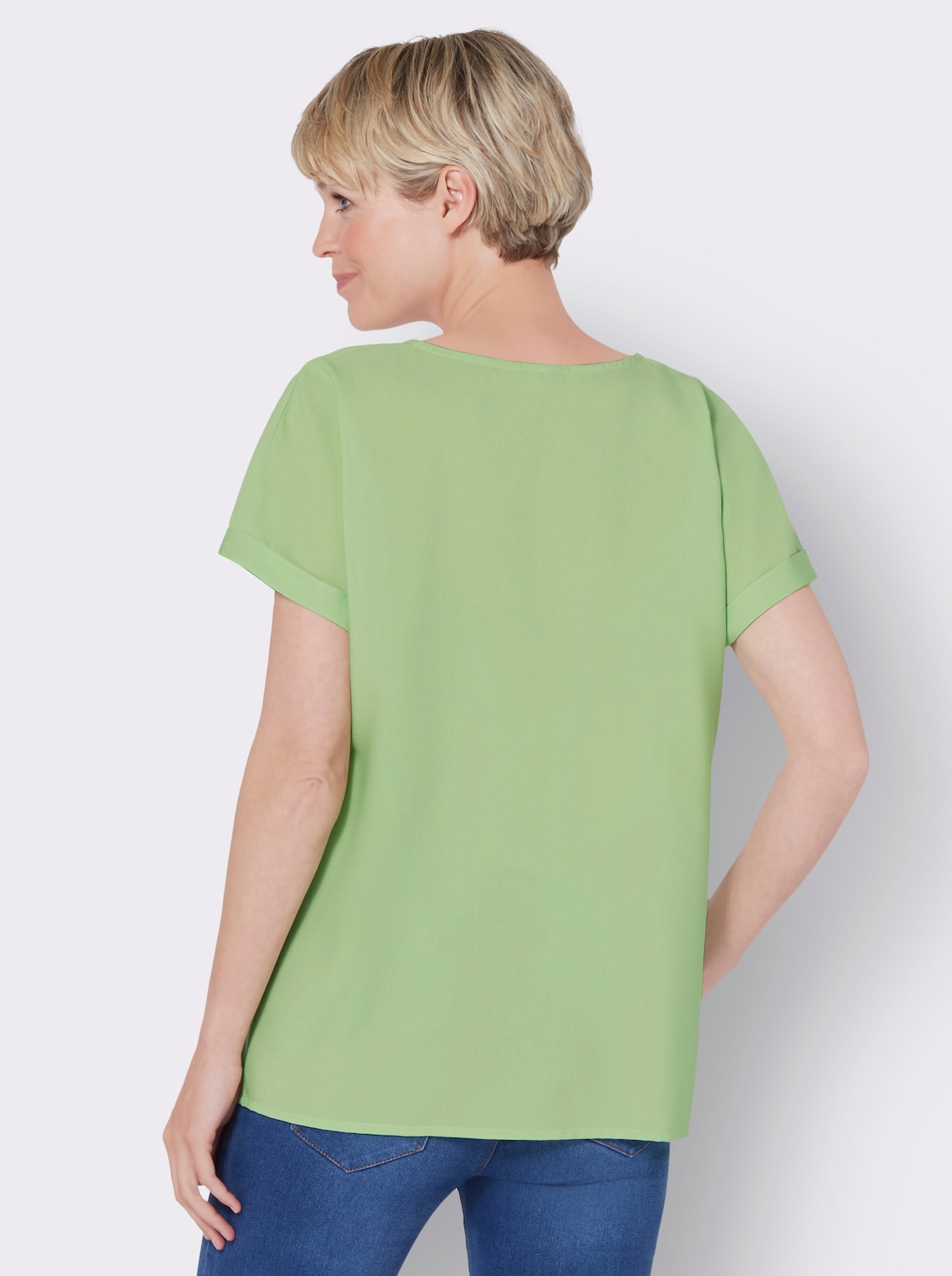 Comfortabele blouse - resedagroen