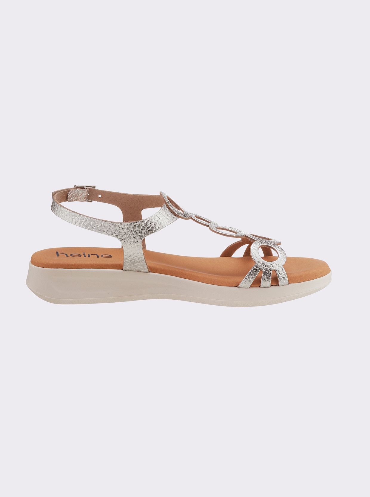 heine sandalen - Zilverkleur
