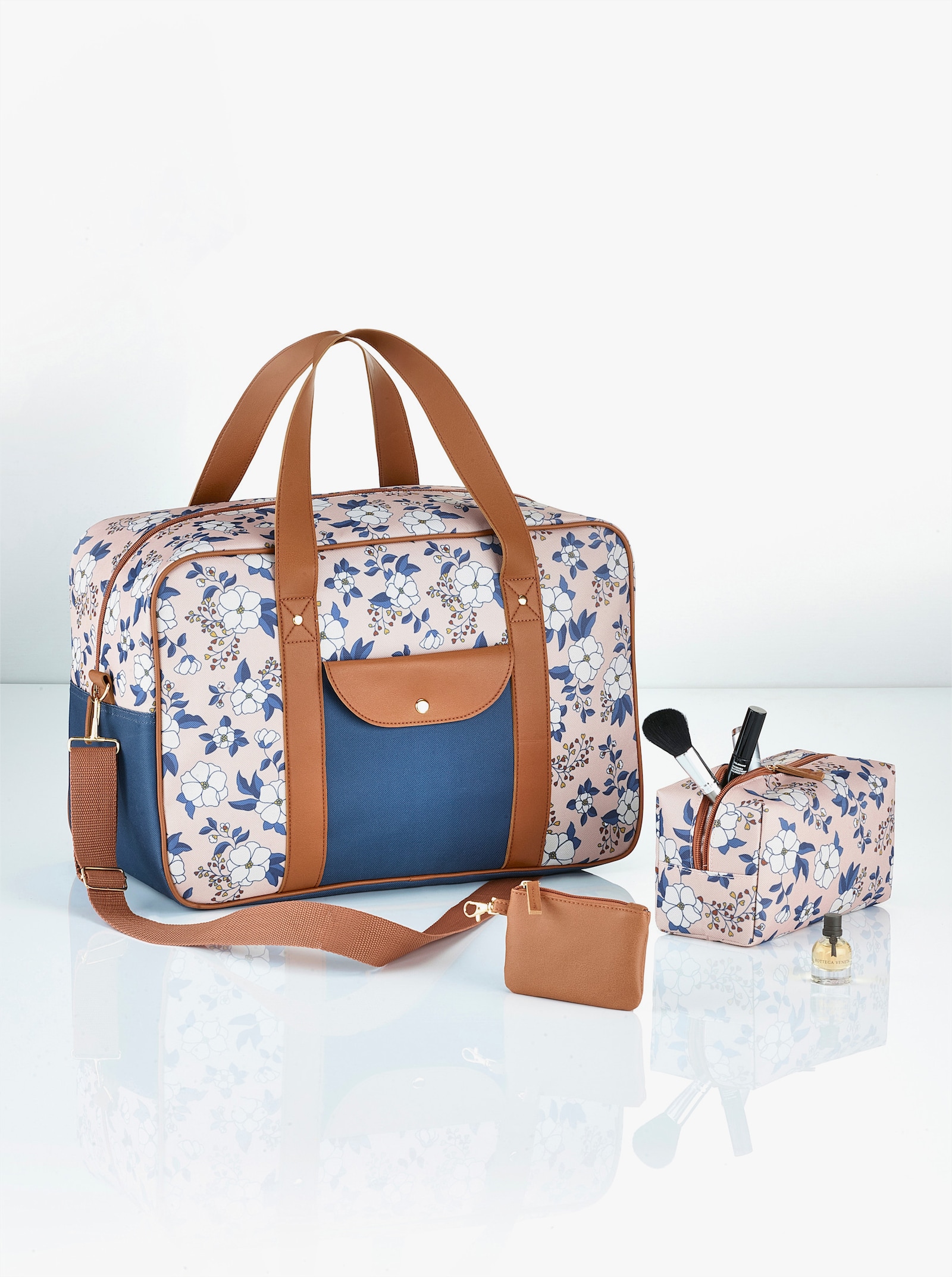 Reisetaschen-Set - braun