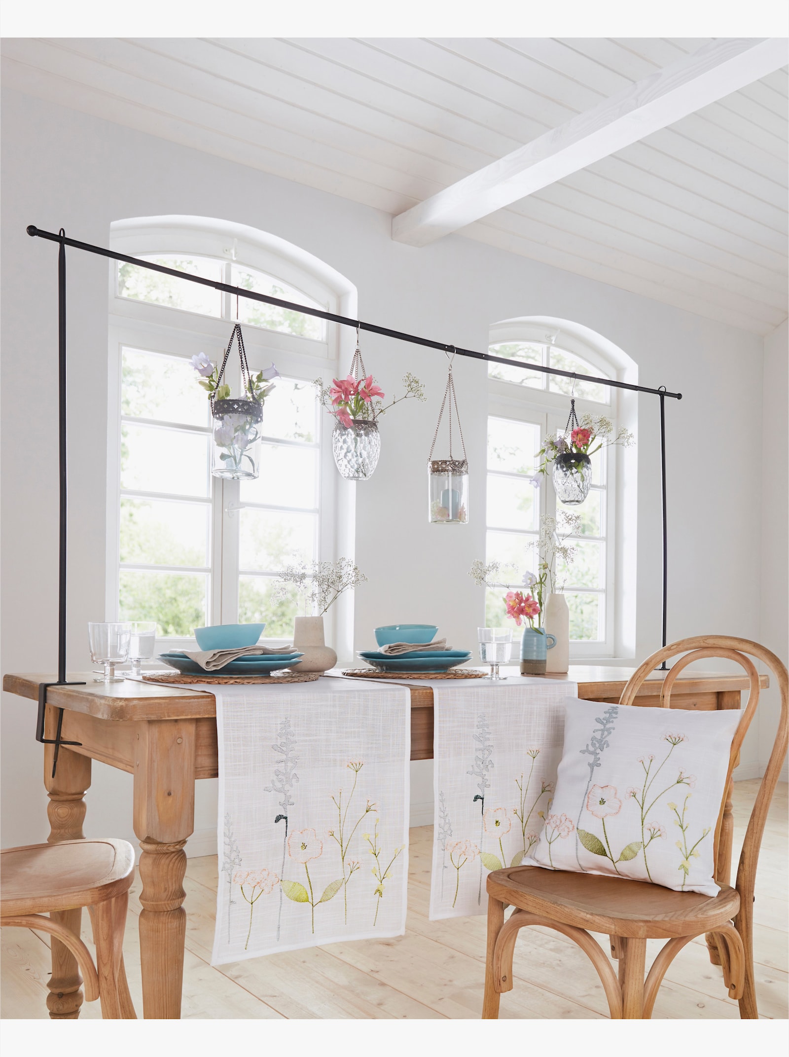 heine home Kissenhülle - weiß-bunt