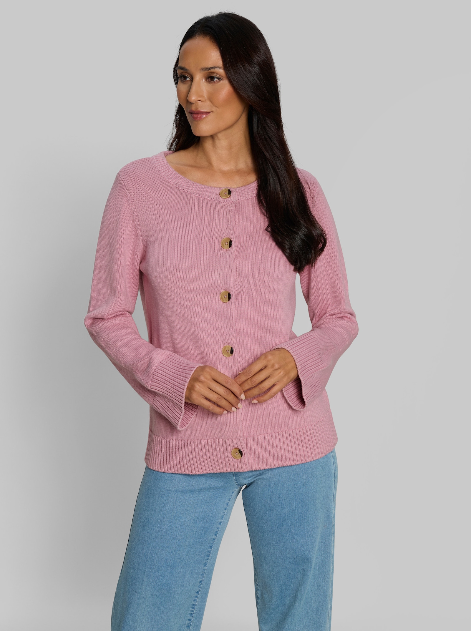 heine Strickjacke in Kurzform - rosé