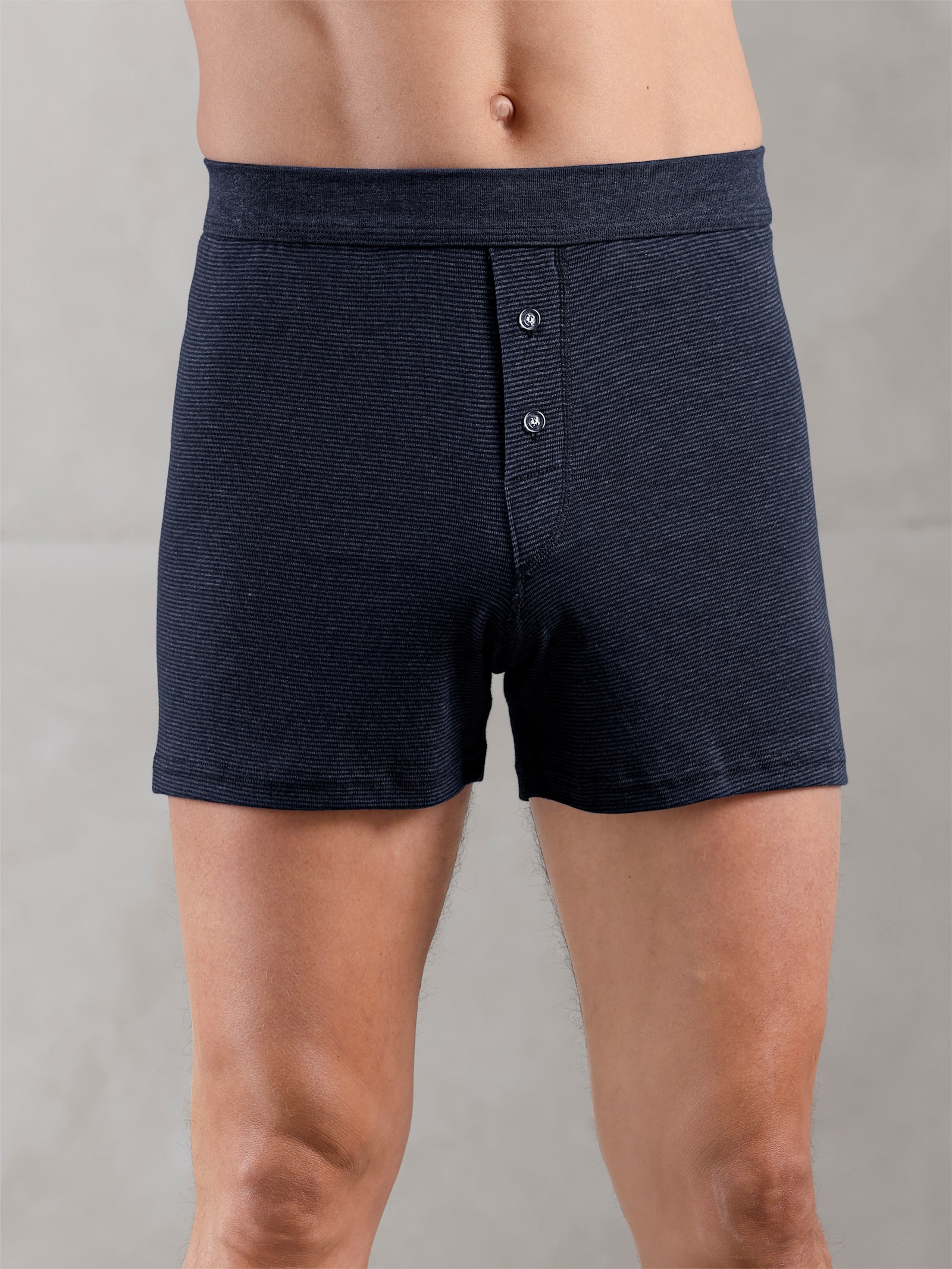 wäschepur men Boxershorts - marine-geringelt