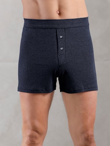 wäschepur men Boxershorts - marine-geringelt