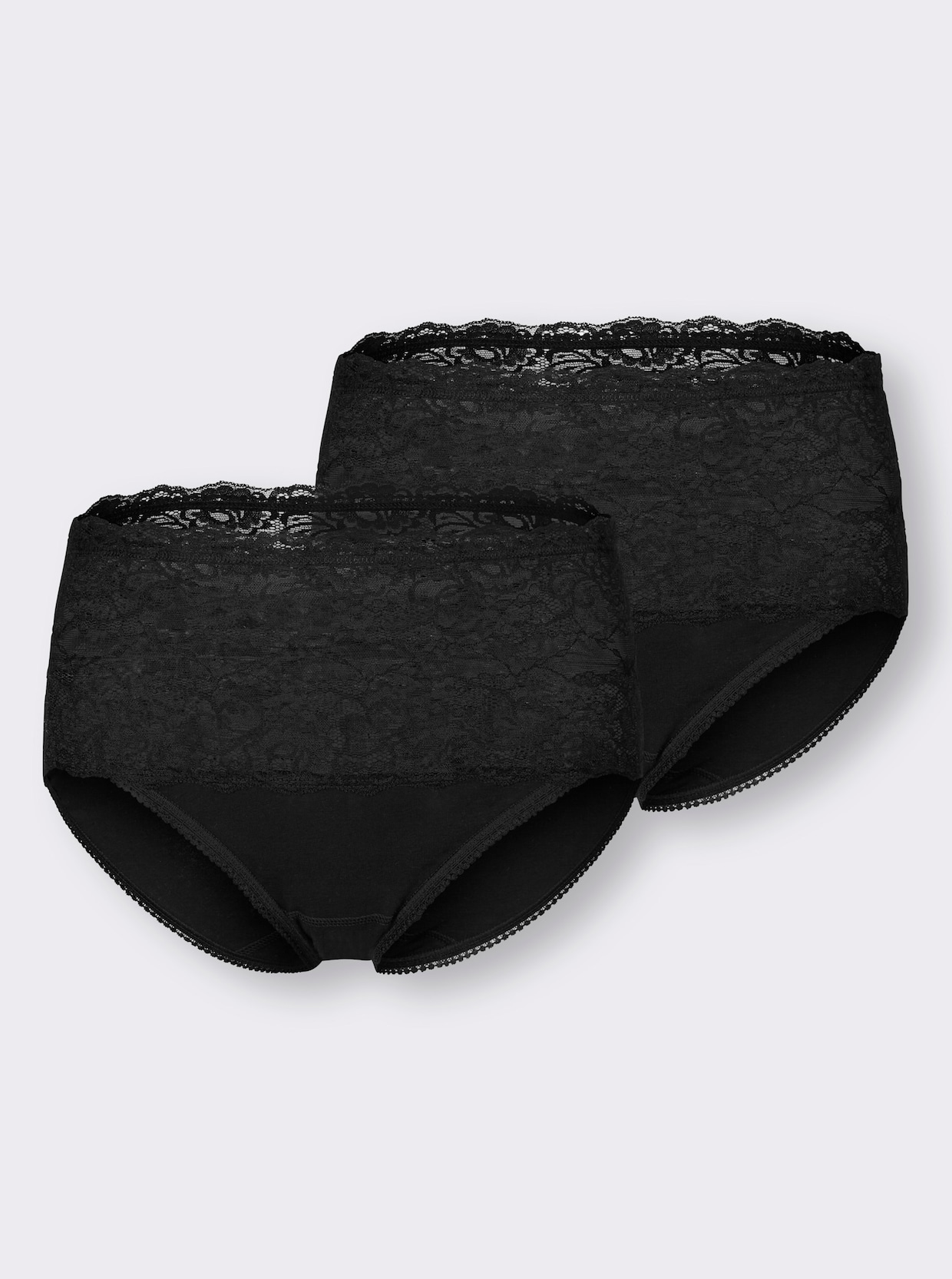 wäschepur Nohavičky so zvýšeným pásom - čierna
