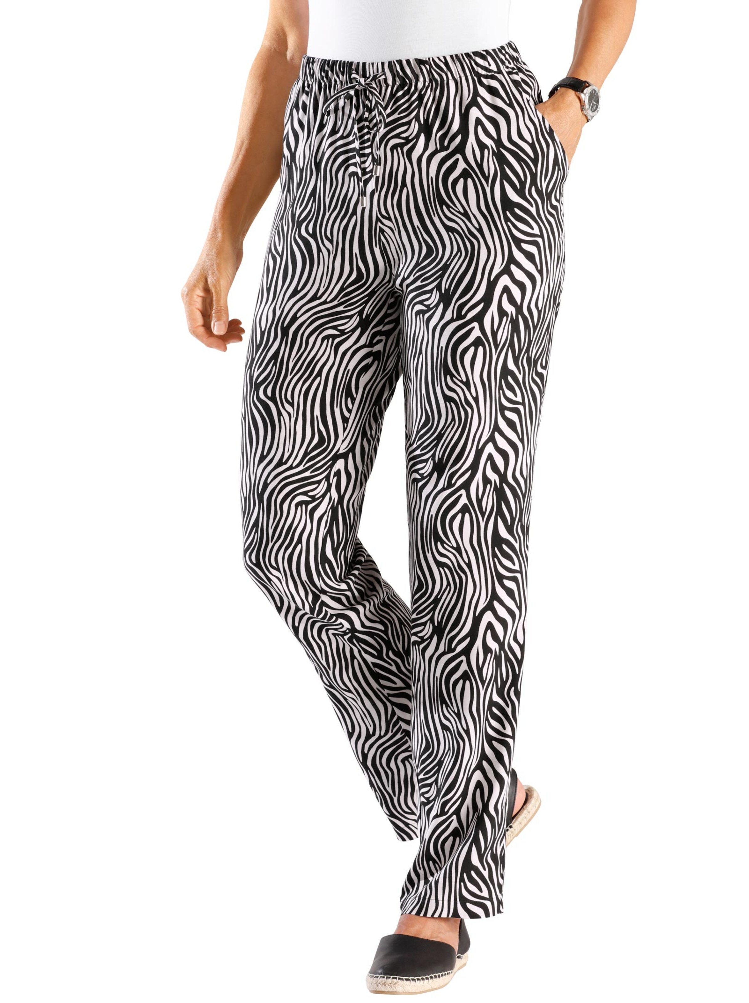 Hose - schwarz Zebra
