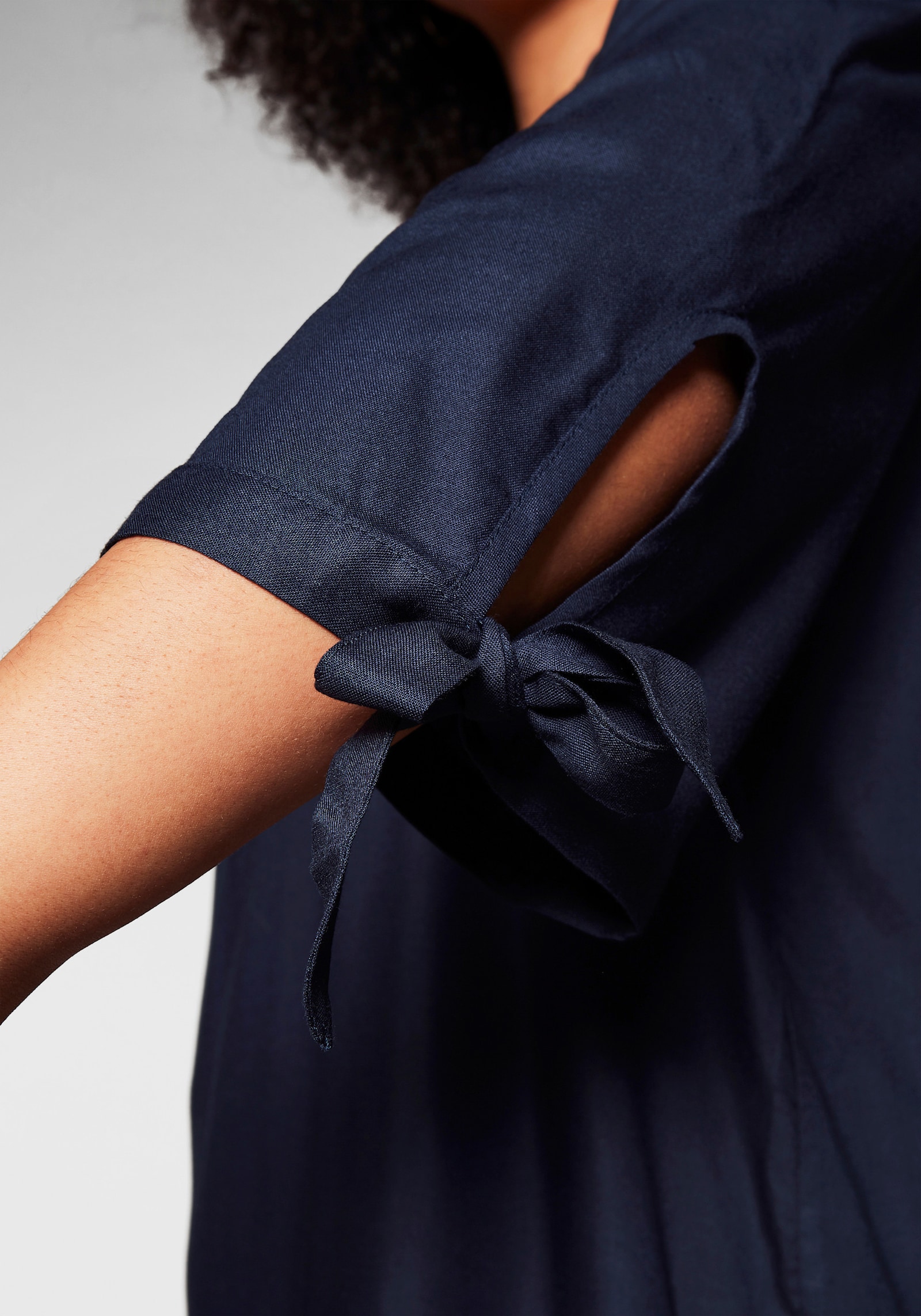 sheego Strandkleid im Carmen-Look - marine