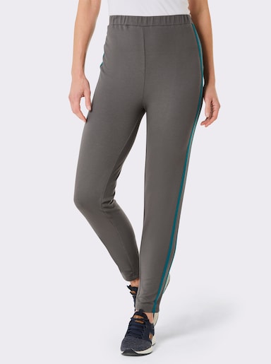 Catamaran Sports Freizeithose mit Kontrastbändern - anthrazit-petrol