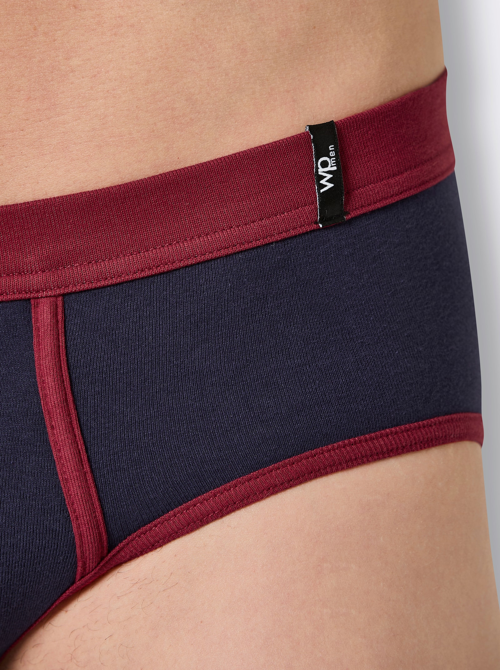 wäschepur men Slip - marine + dunkelrot