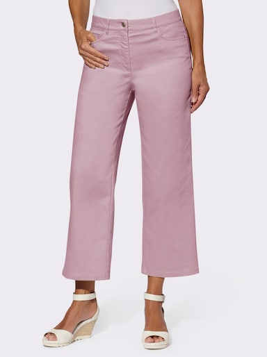 Culotte in 5-Pocket-Form - rosé