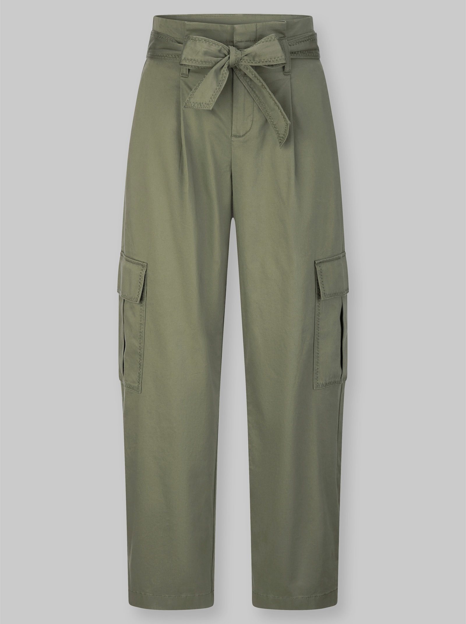 heine Cargohose in Paperbag-Optik - khaki
