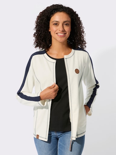 Shirtjacke - ecru-marine