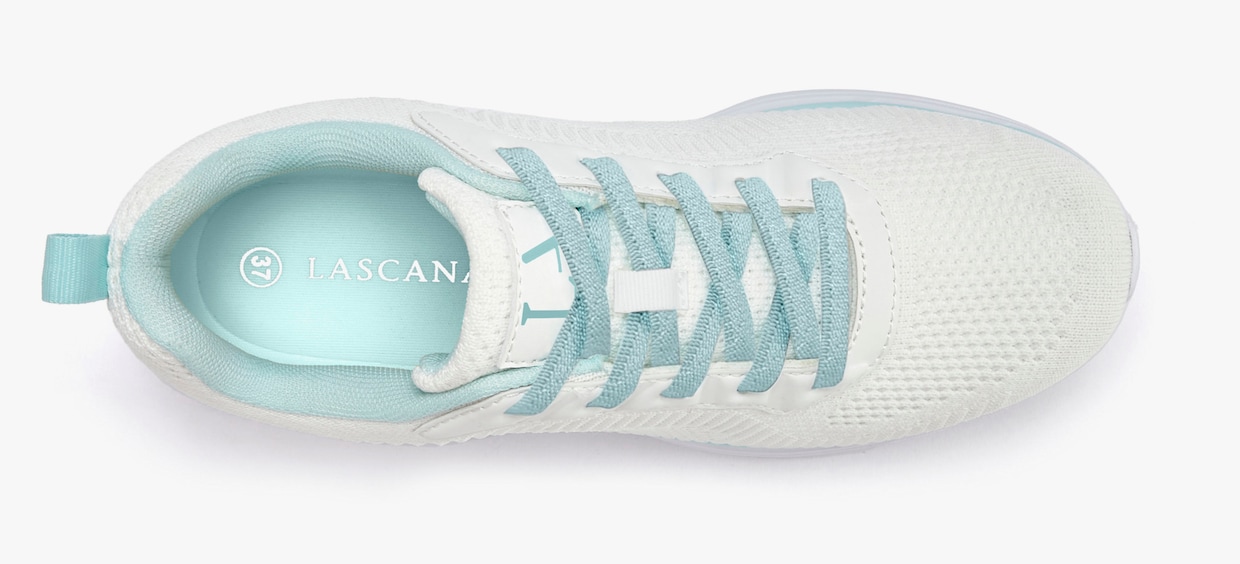 LASCANA Sneaker - weiß/mint