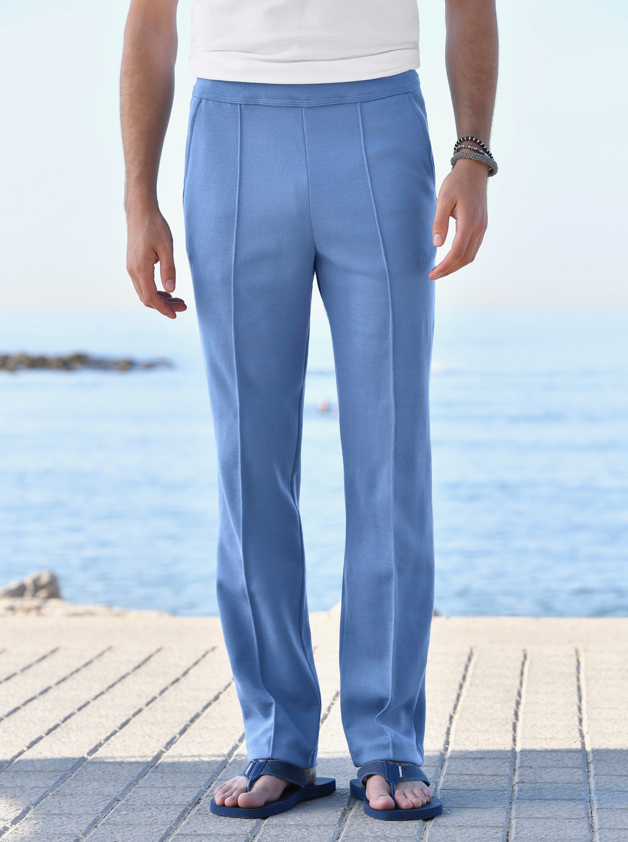 schneider sportswear Pánské kalhoty pro volný čas - džínová modrá