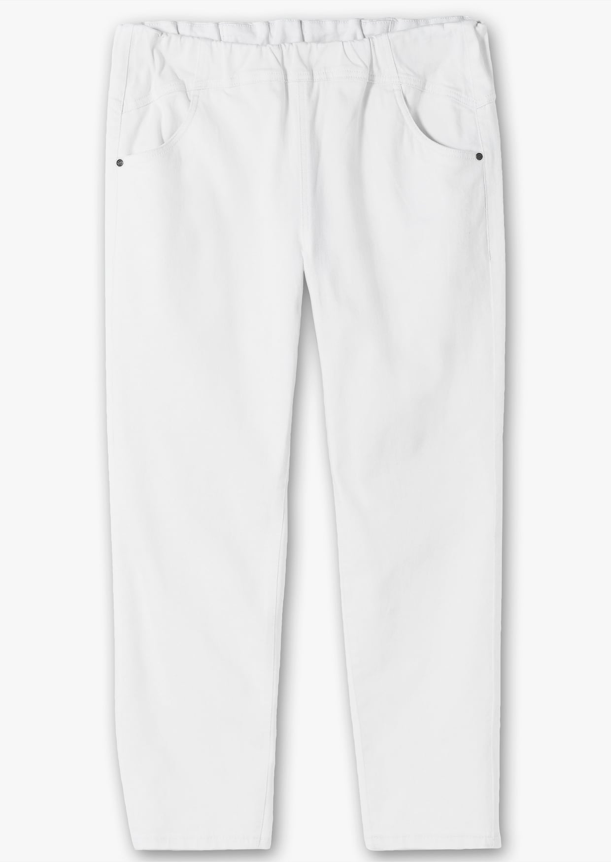 sheego Jeggings - white denim