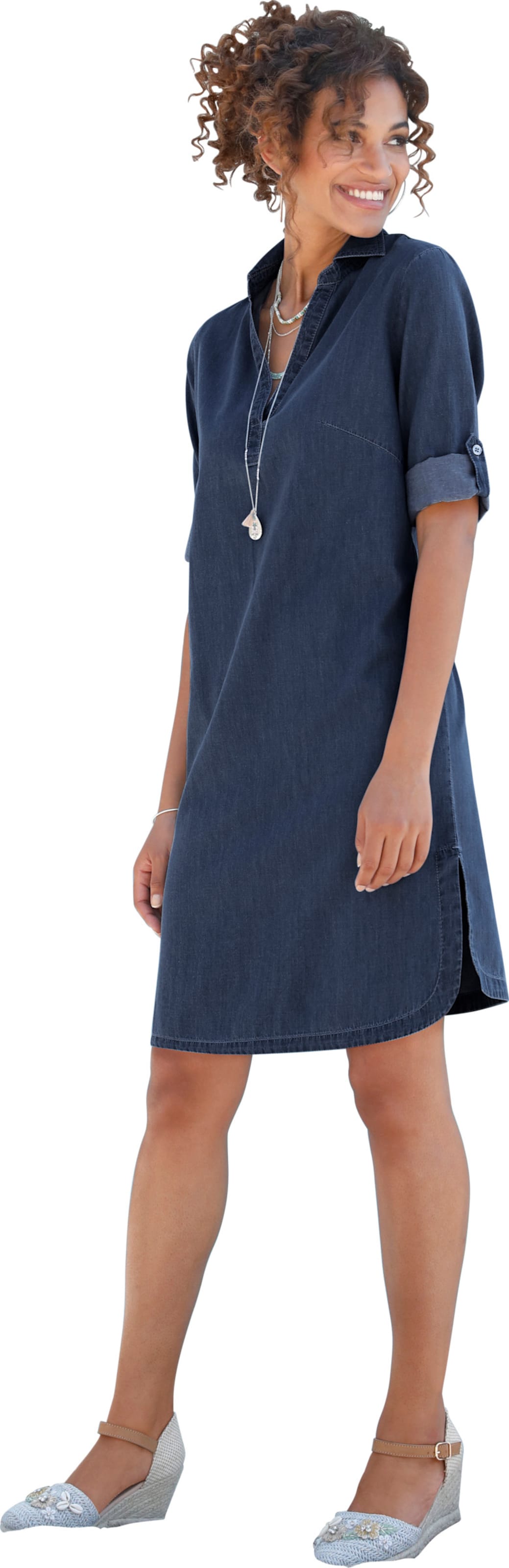 Casual Looks Damen Blau Stone Washed Jeanskleid "Jeans-Kleid" von Baur - Bild 3