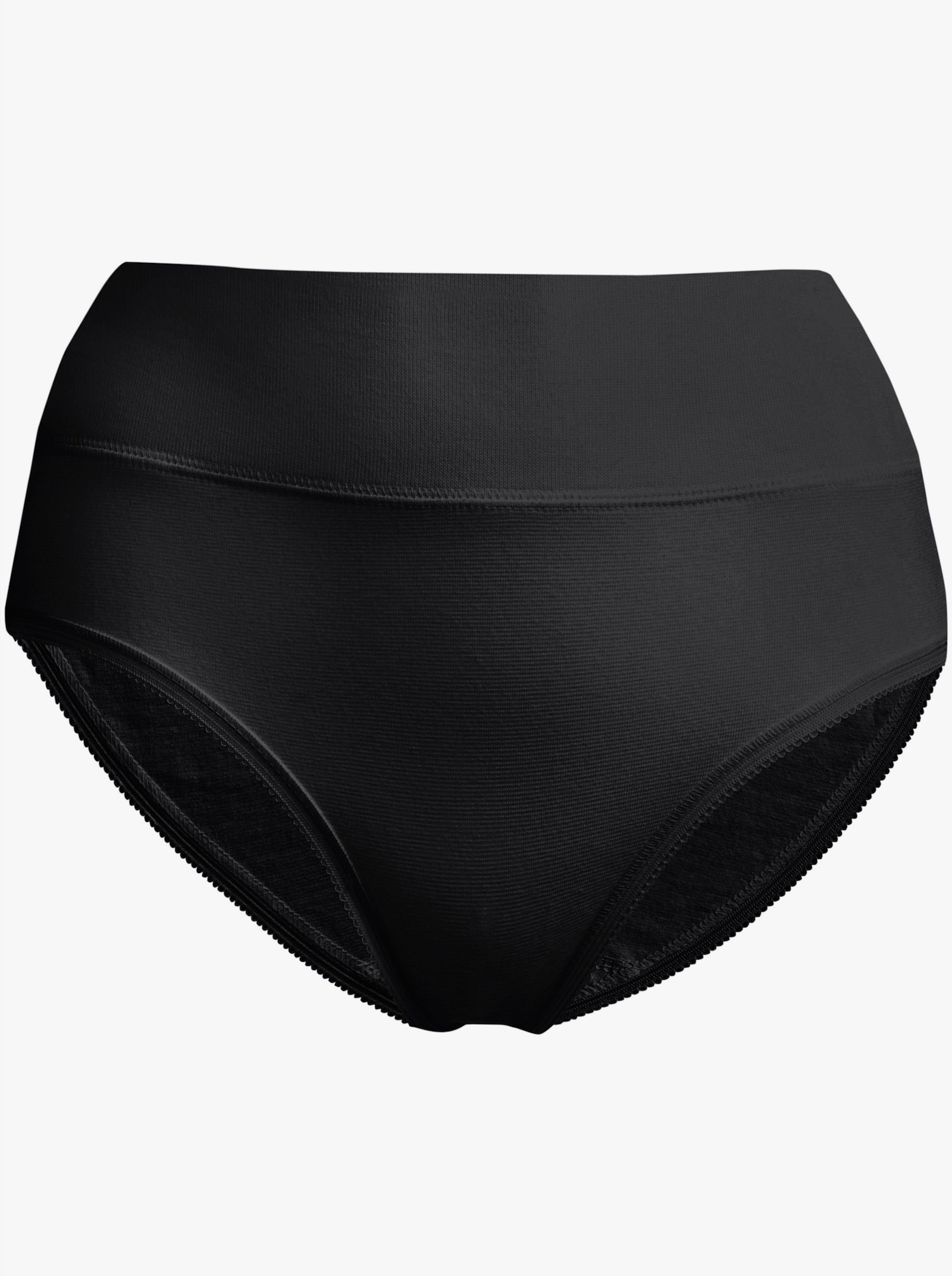 Slip mit breitem Gummibund - schwarz