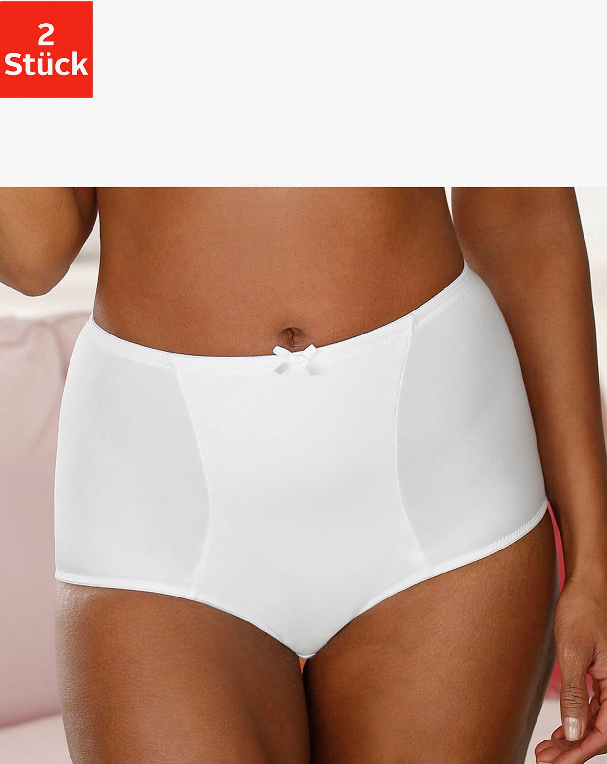 petite fleur Taillenslip - weiß+schwarz
