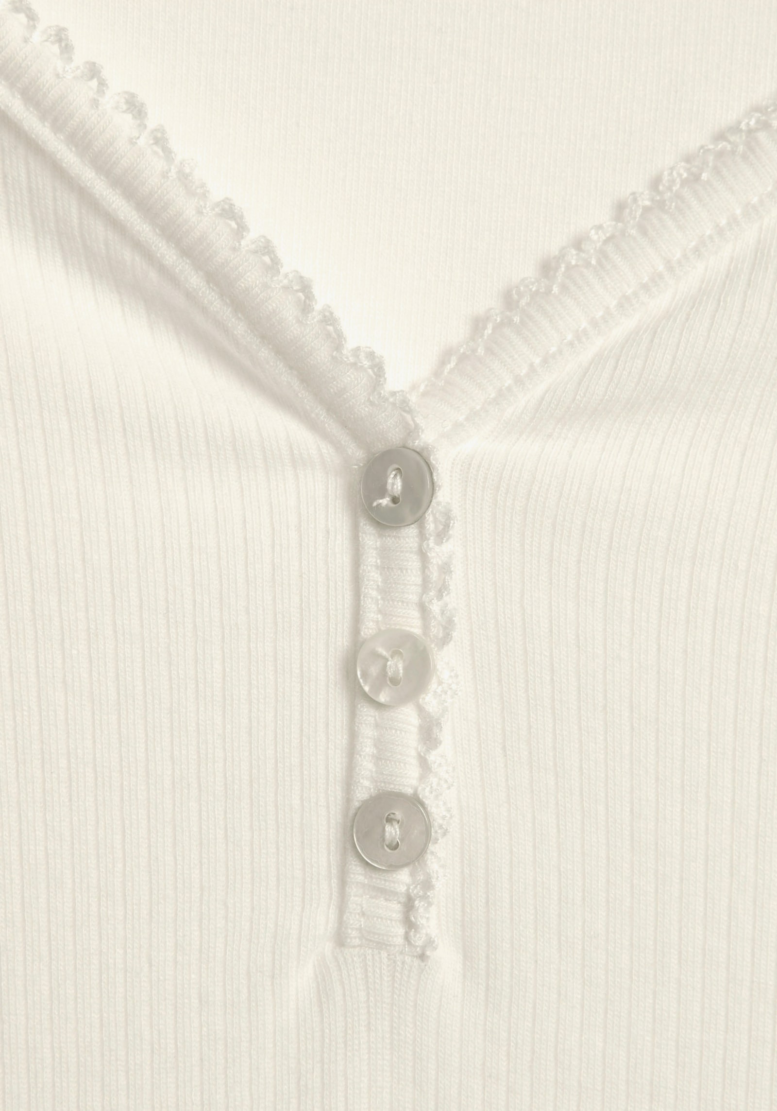 LASCANA Haut de pyjama - écru