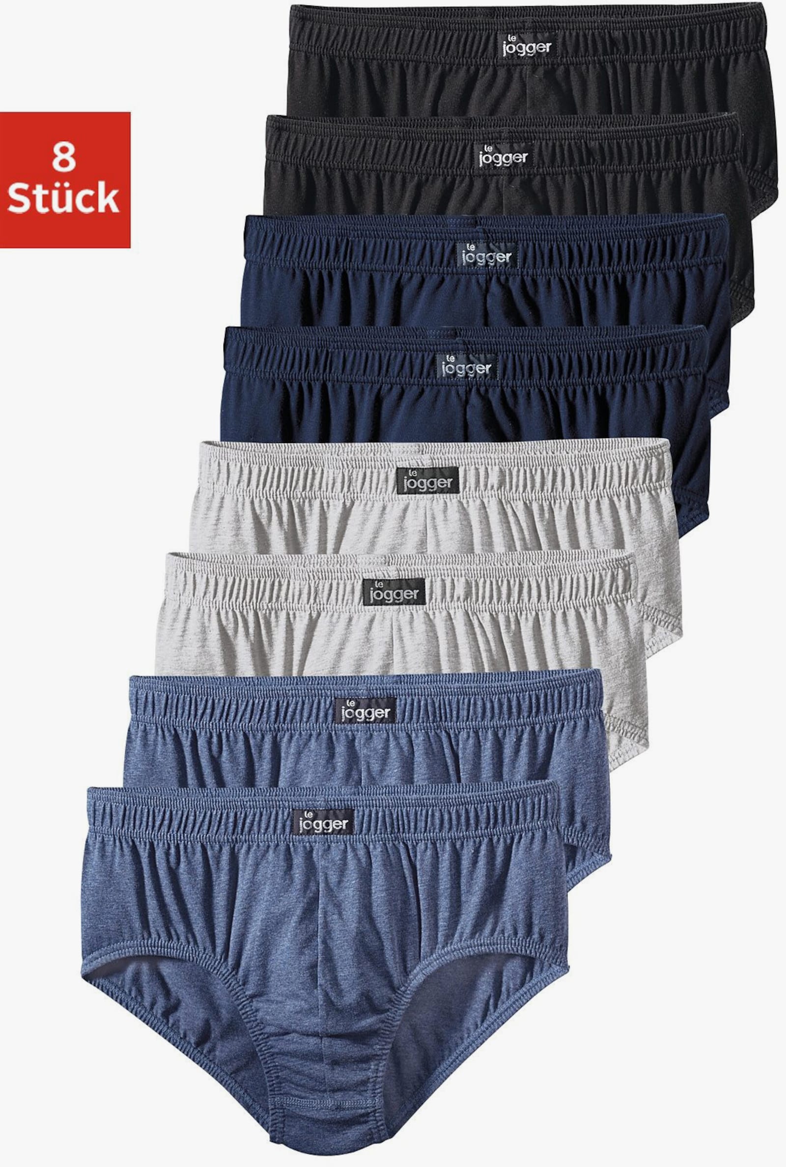 le jogger Slip - schwarz, marine, grau-meliert, blau-meliert