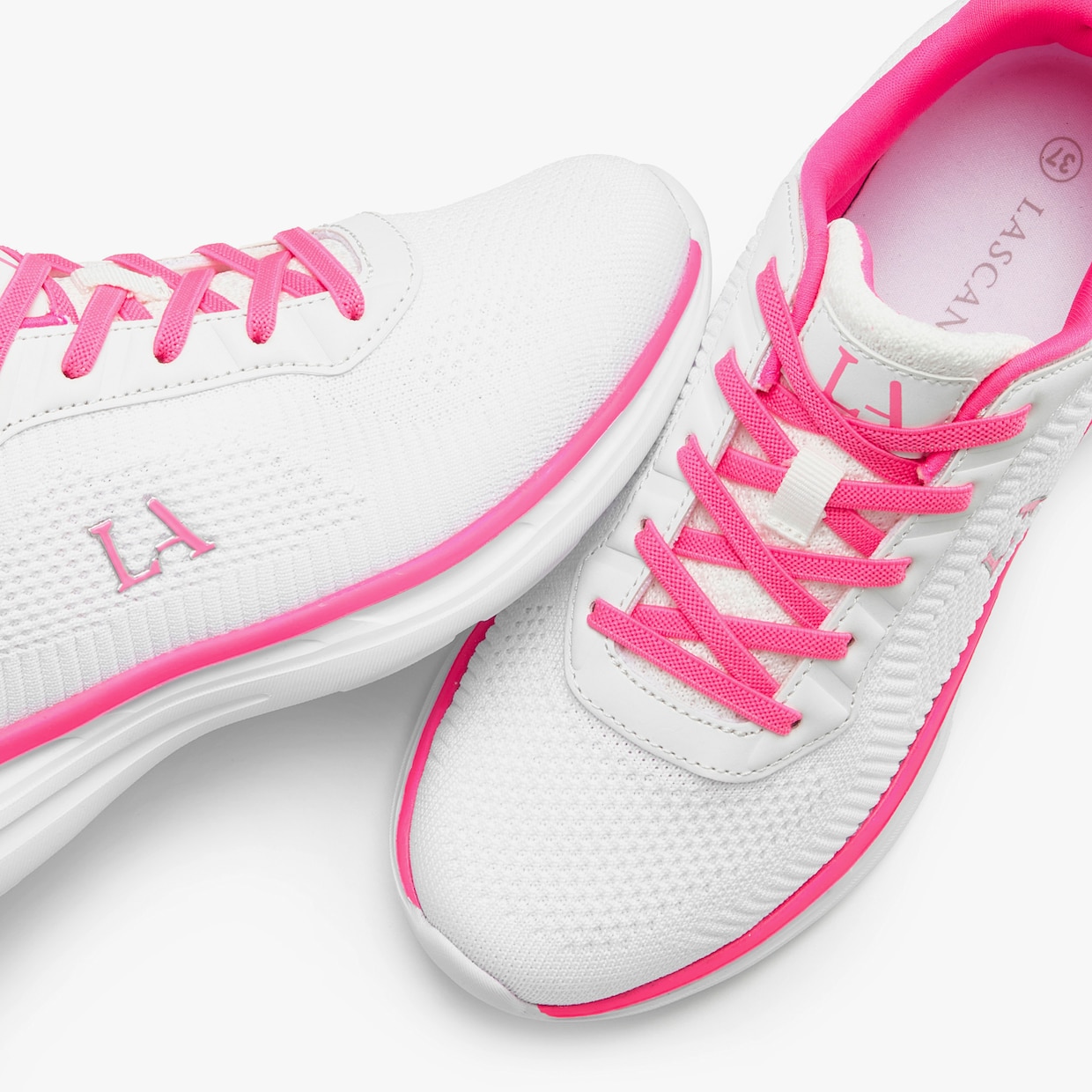 LASCANA Sneaker - weiß/pink
