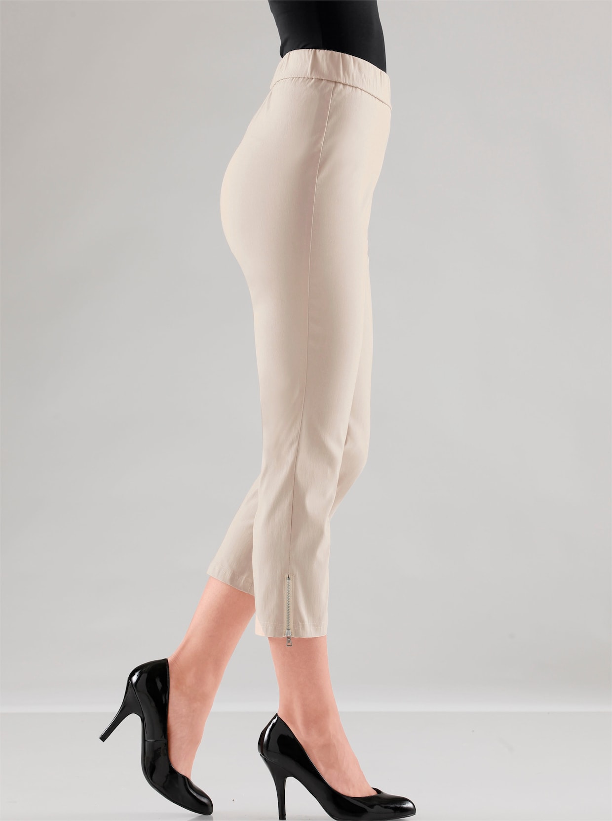 Adelina by Scheiter Pantalon 7/8 - beige clair