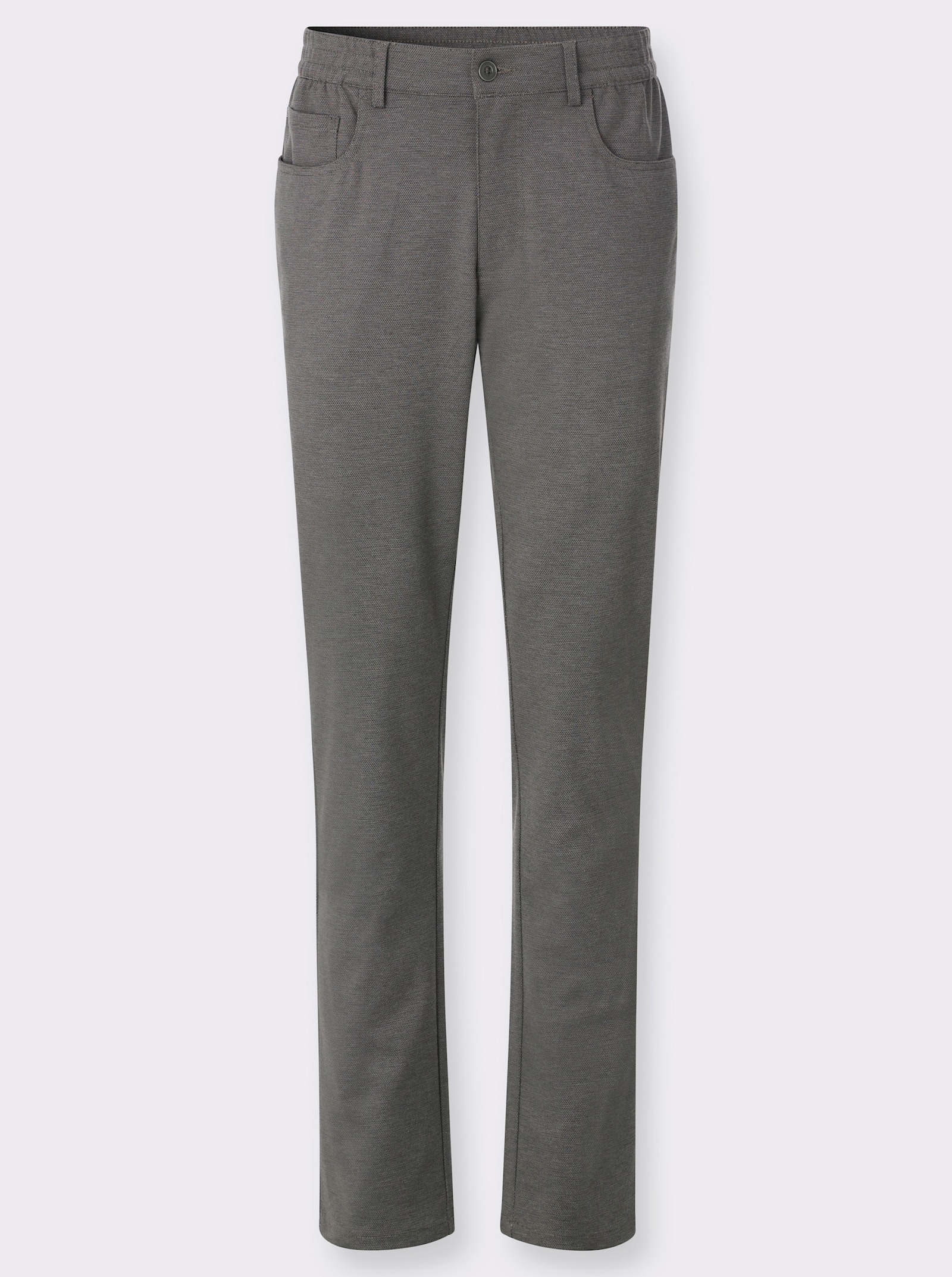 5-Pocket-Hose mit Rundum-Dehnbund - beige-meliert