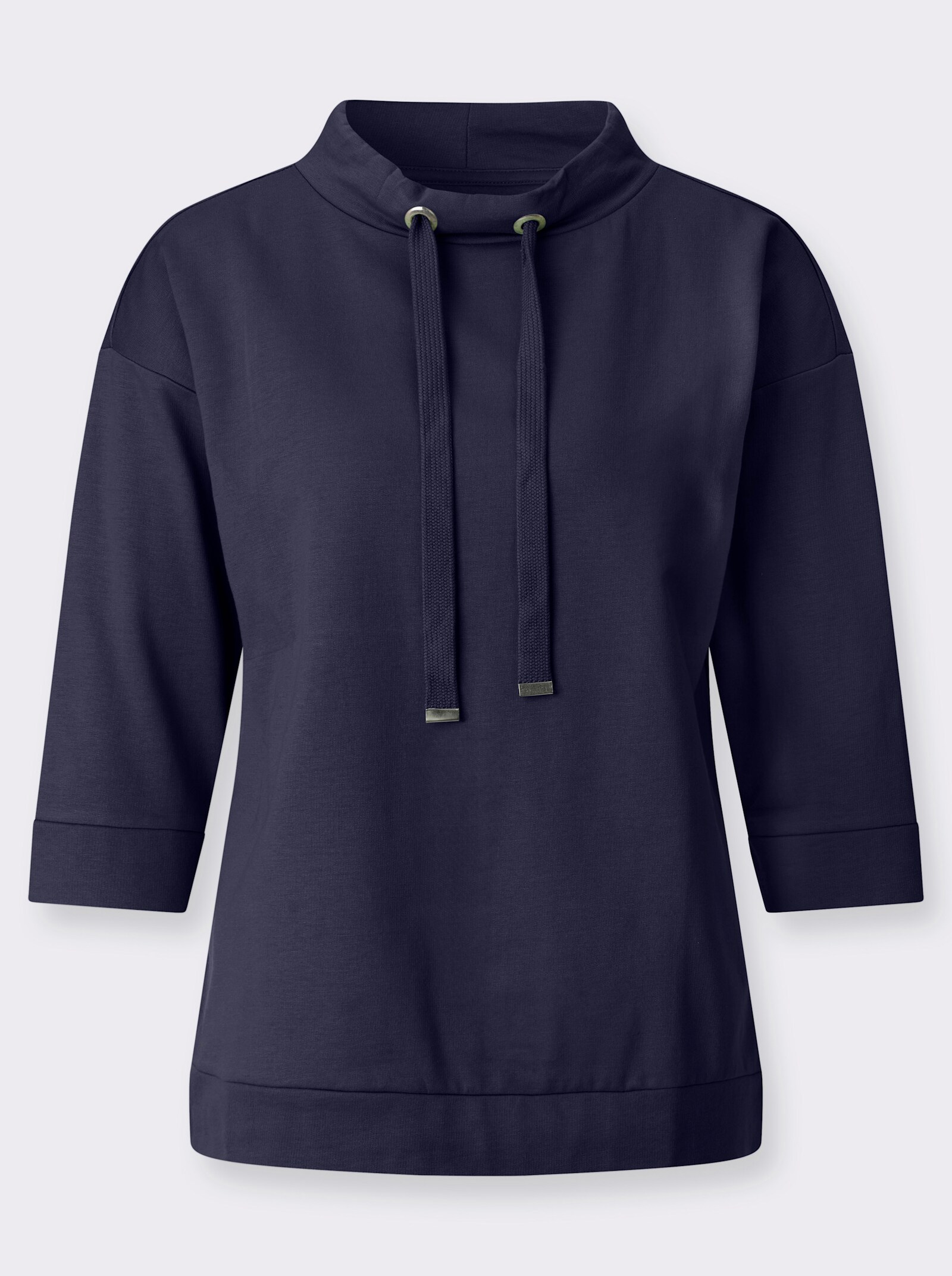 Sweatshirt mit überschnittenen Schultern - marine