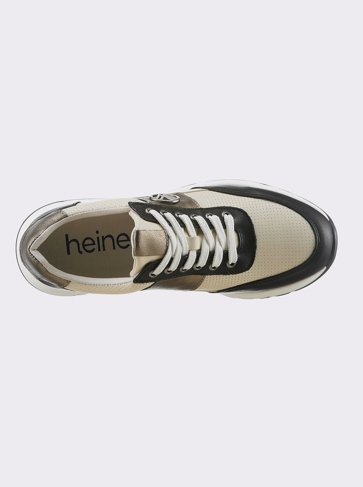 heine Sneaker - zwart/ecru