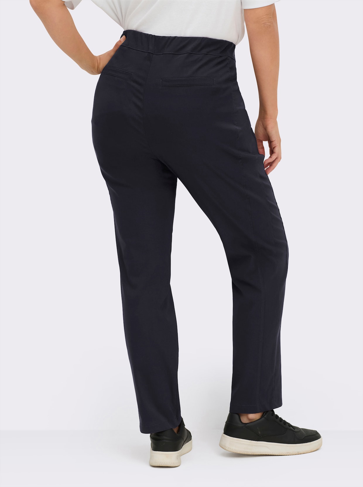 Stehmann Comfort line Hose mit Dehnbund, Viskose-Qualität - marine