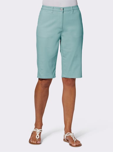 Jeansbermudas in Baumwoll-Stretch-Qualität - mint