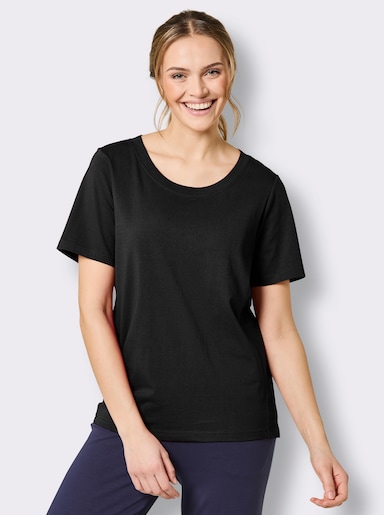 Catamaran Sports Funktionsshirt mit 3D-Schriftzug - schwarz