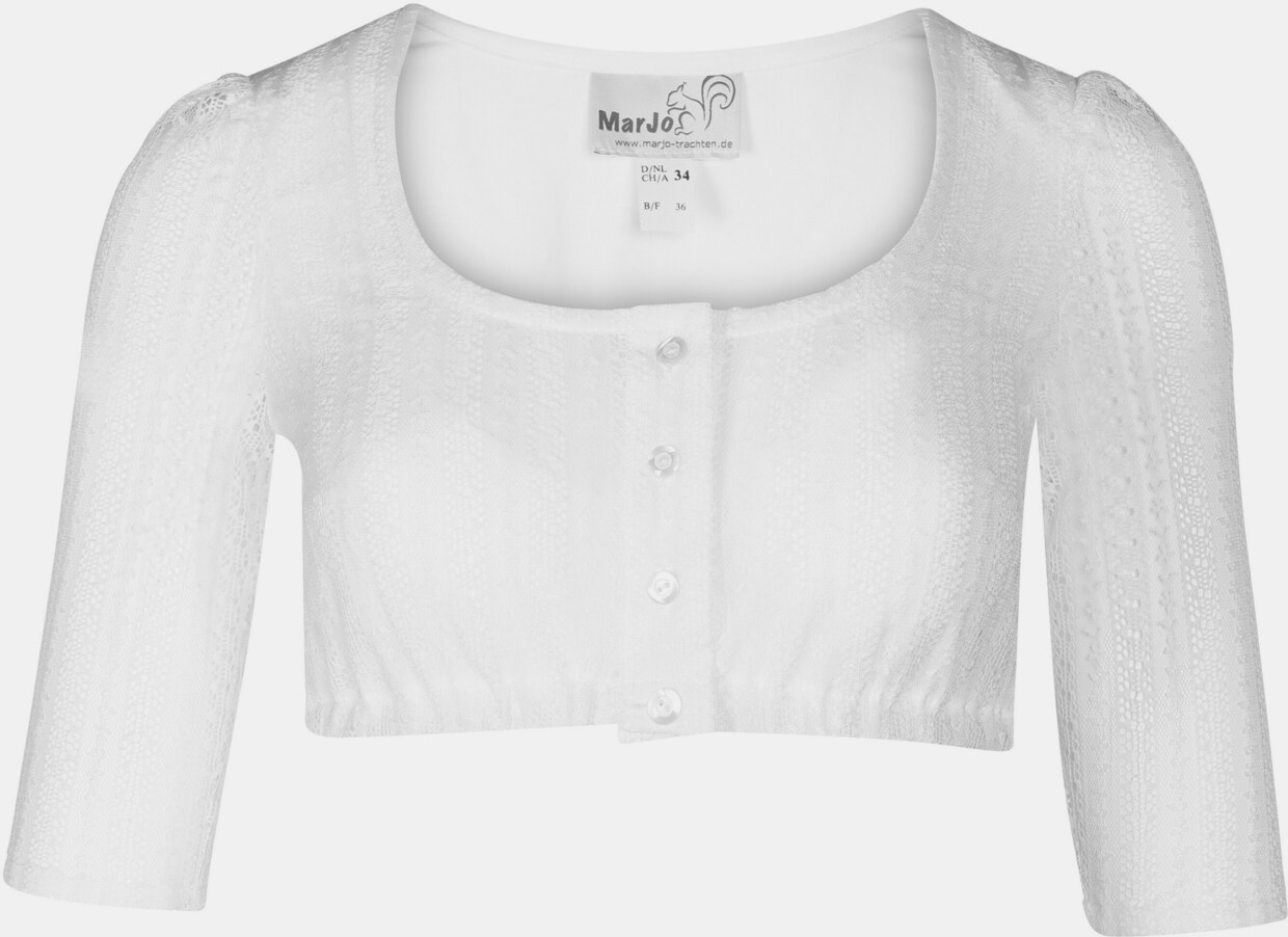 MarJo Dirndlbluse - weiß