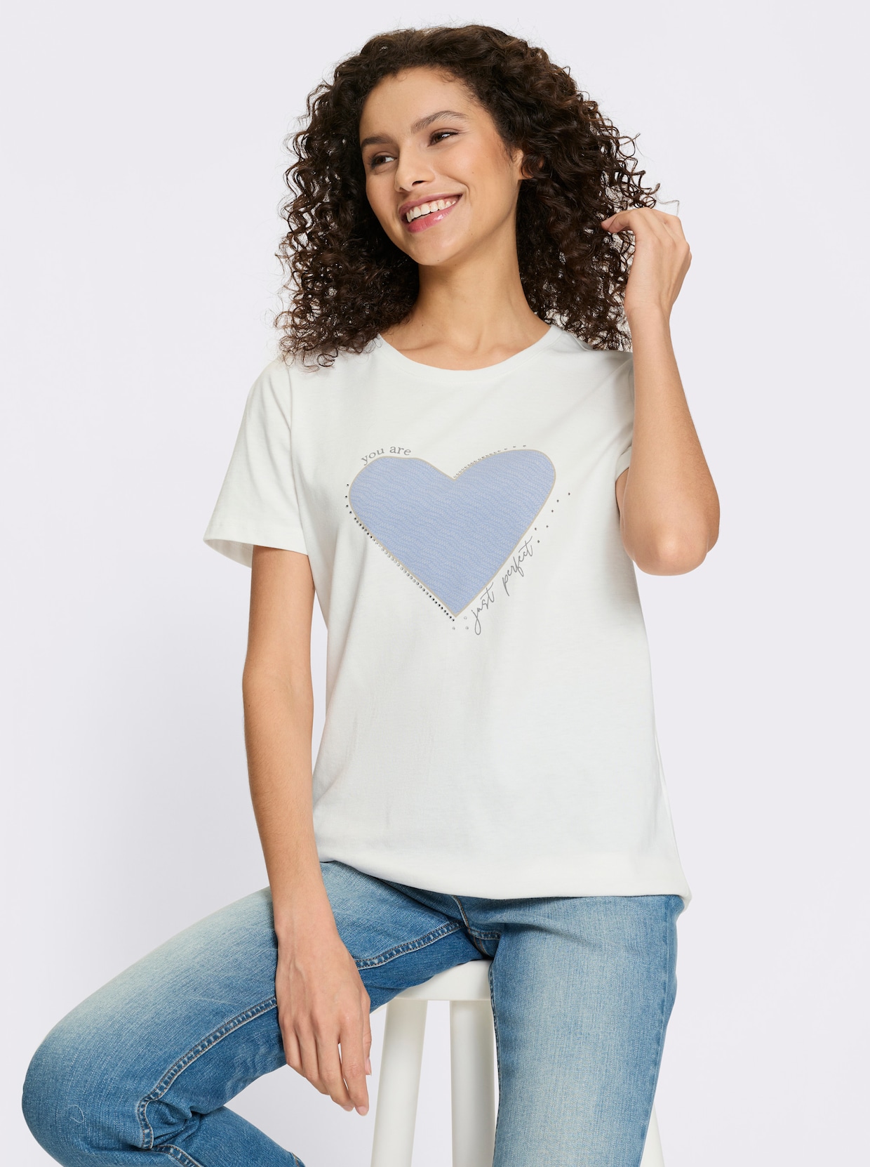 heine T-Shirt - ecru