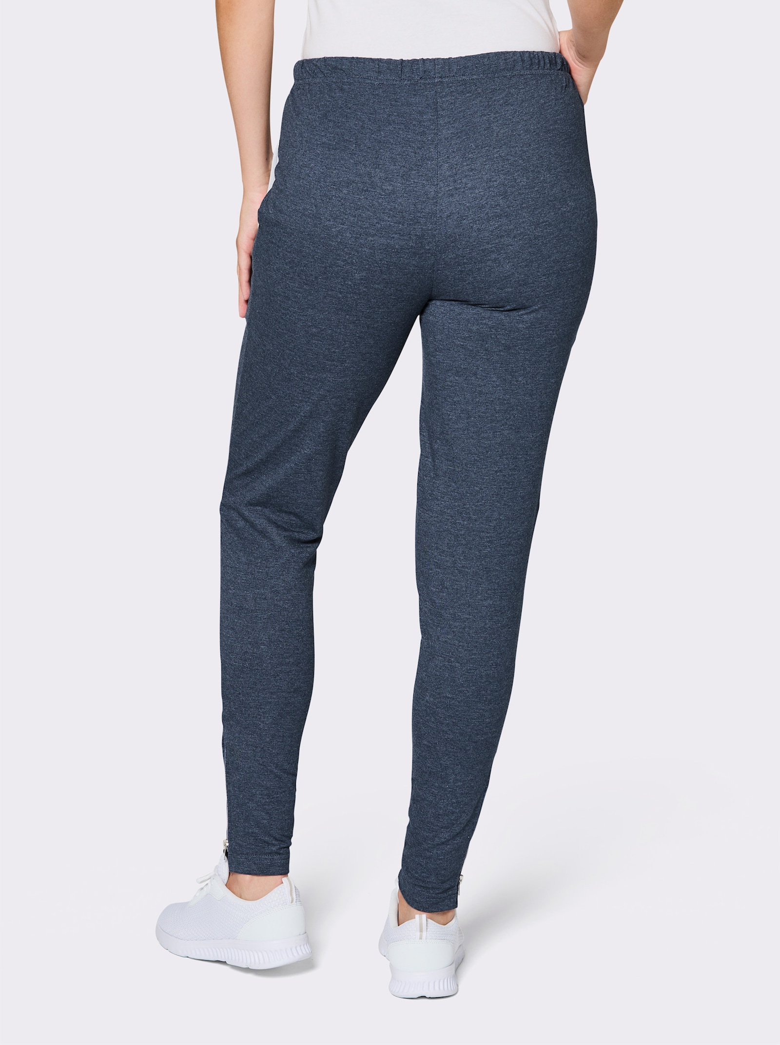 Catamaran Sports Freizeithose mit Reißverschluss am Saum - dunkelblau-meliert