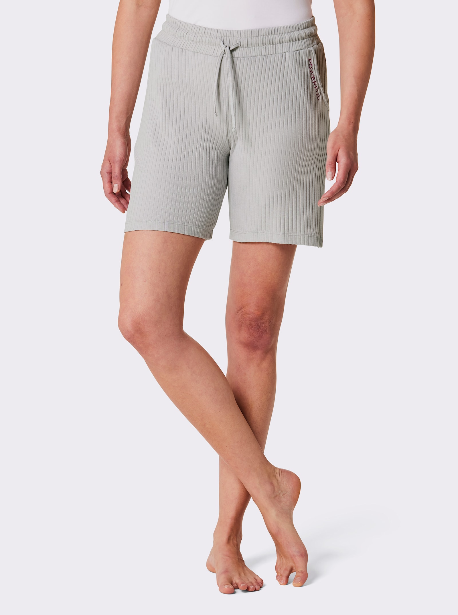 feel good Broek kort - lichtgrijs