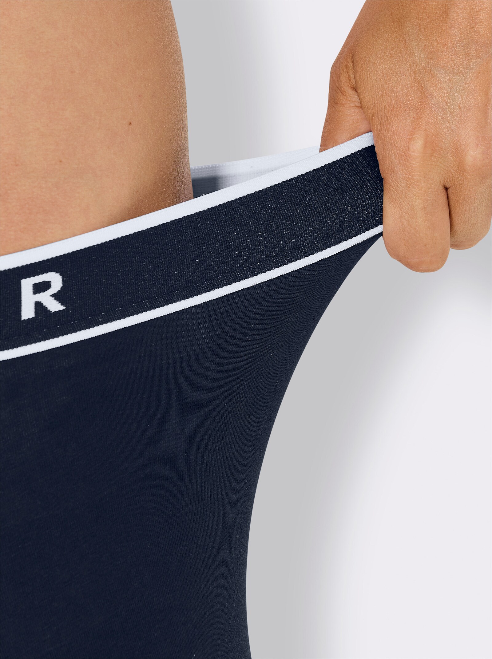 Schiesser Longpanty aus Single-Jersey - marine