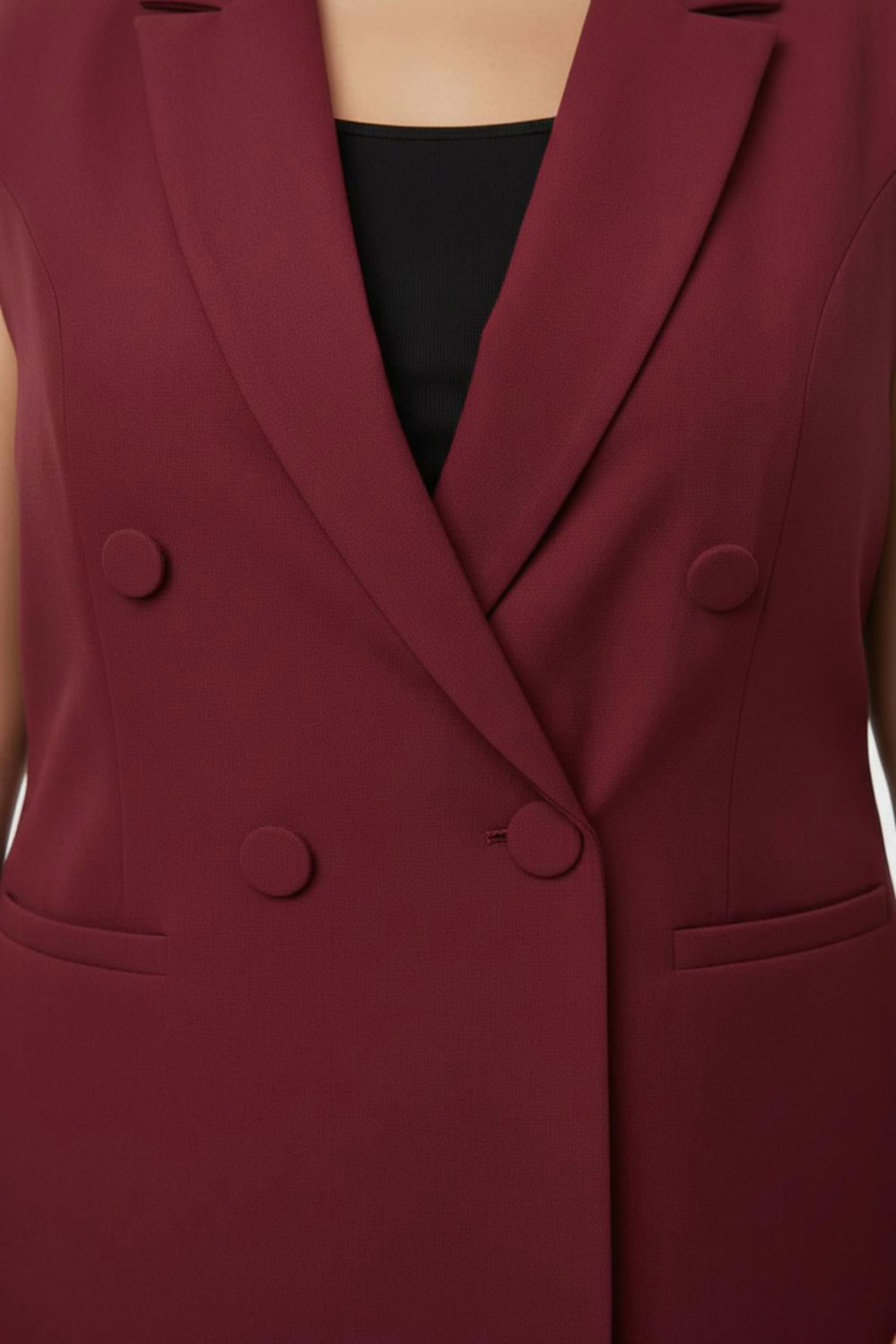 Anzugweste in pflegeleichter Qualität - kirsche