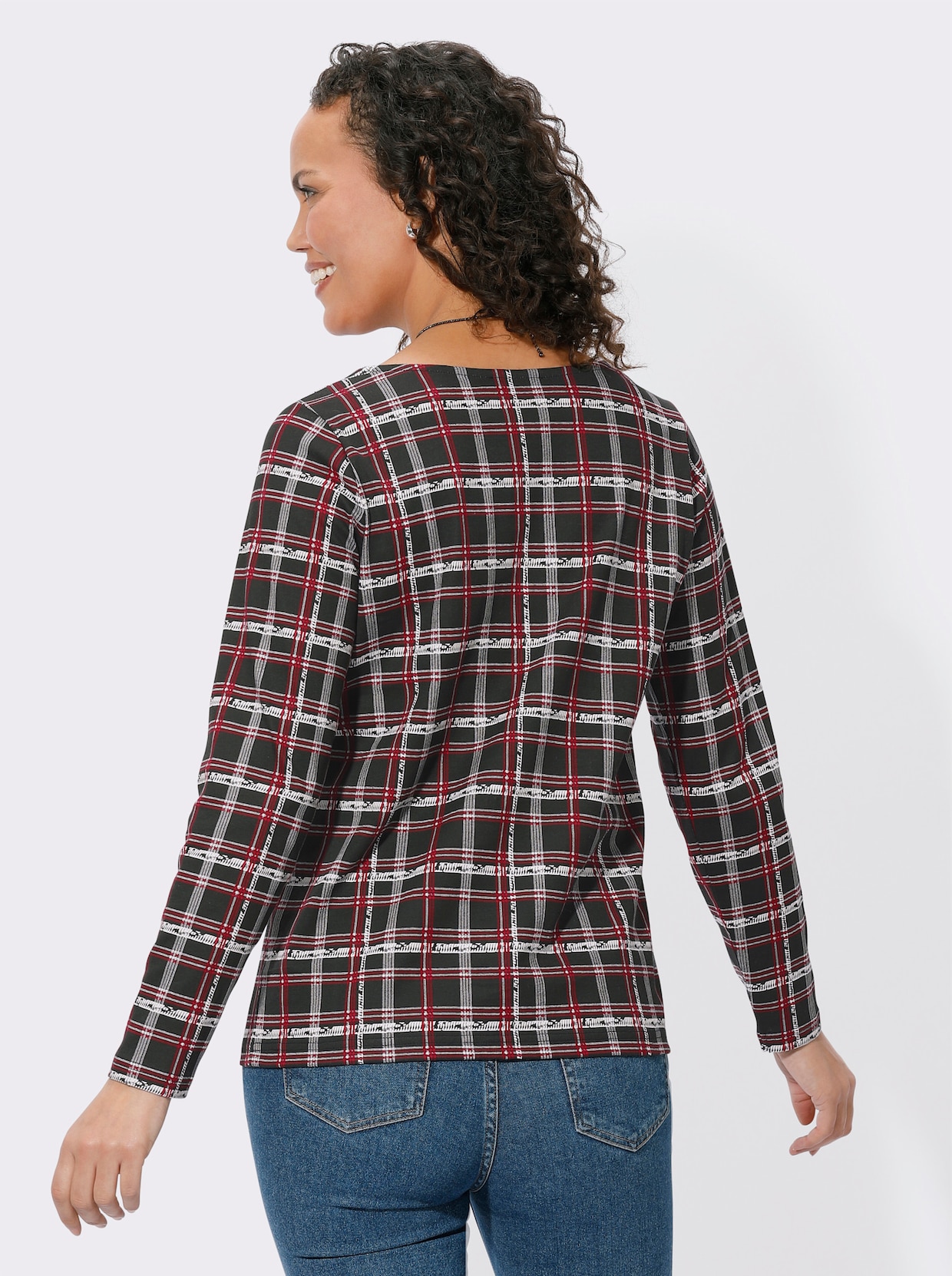 Shirt met print - zwart/rood geprint