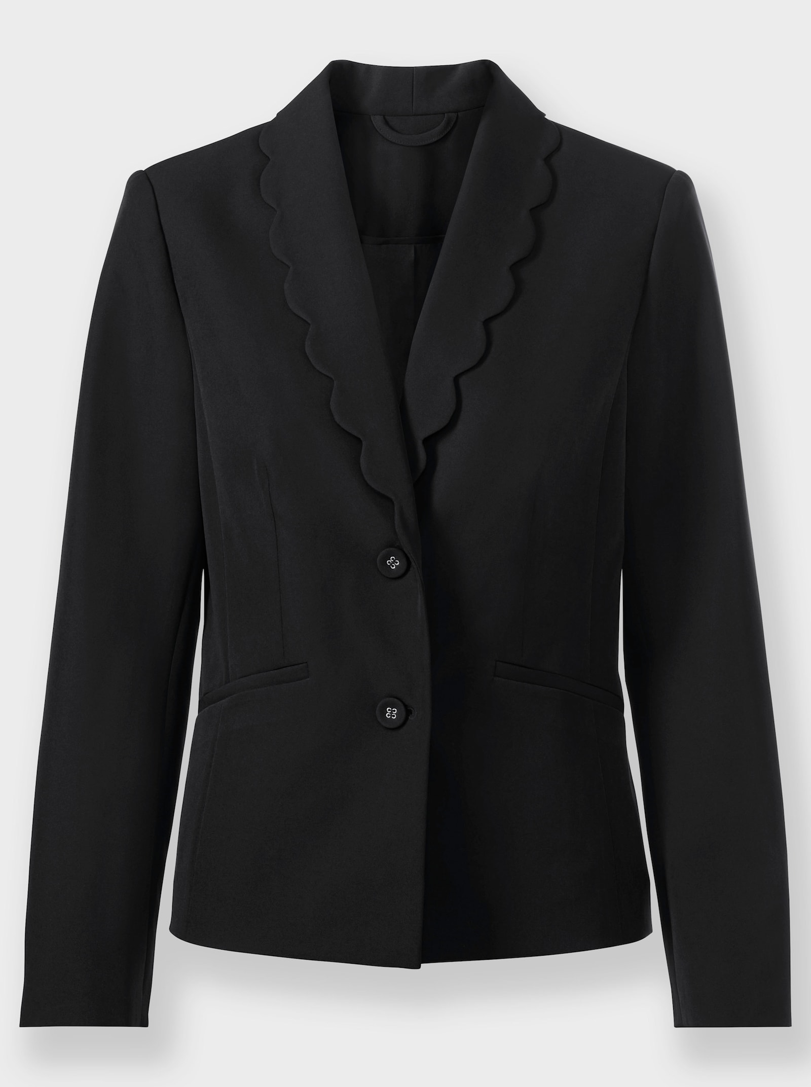 heine Blazer mit Rückenschlitz - schwarz