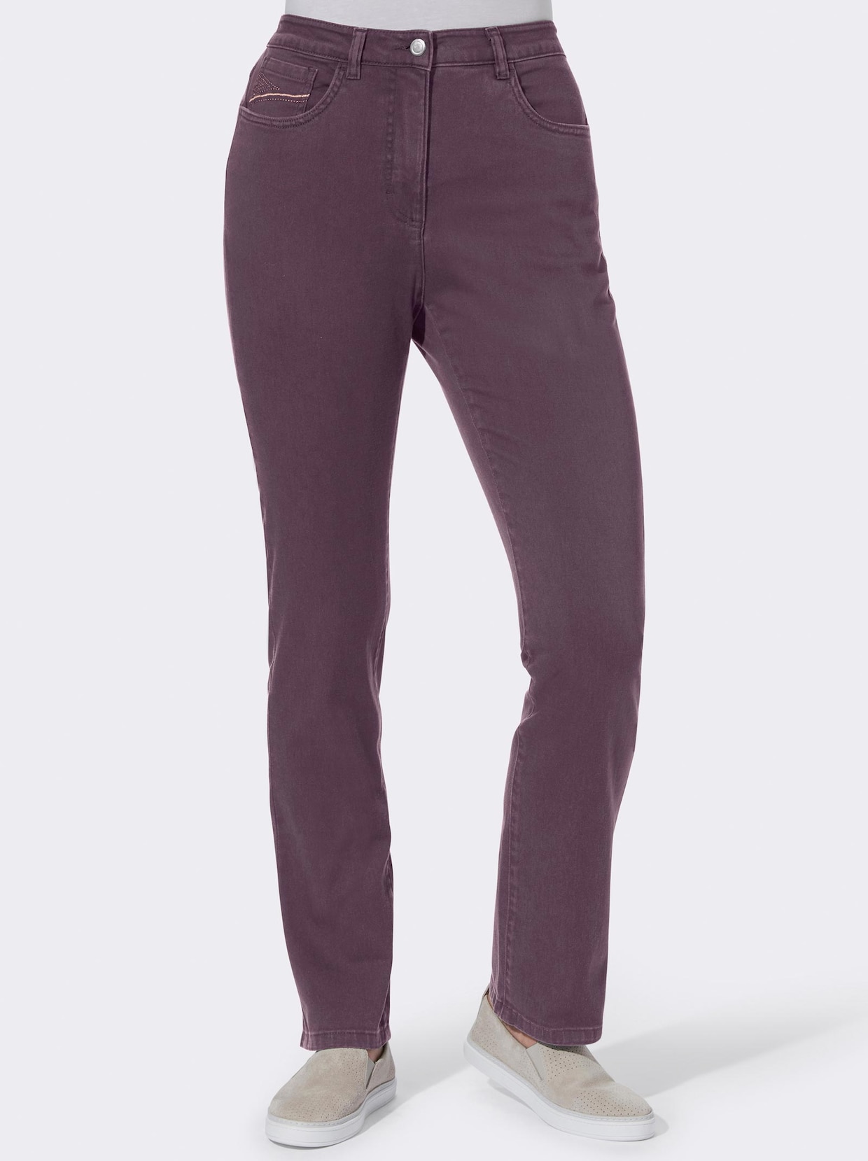 5-Pocket-Hose - aubergine