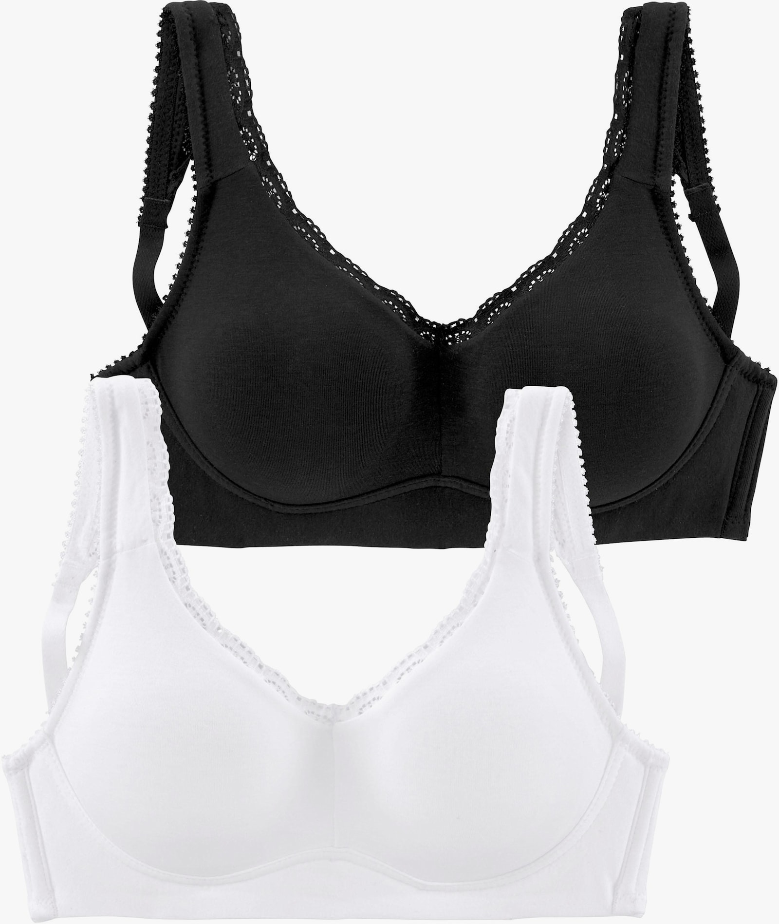 petite fleur Soft-BH - schwarz+weiß