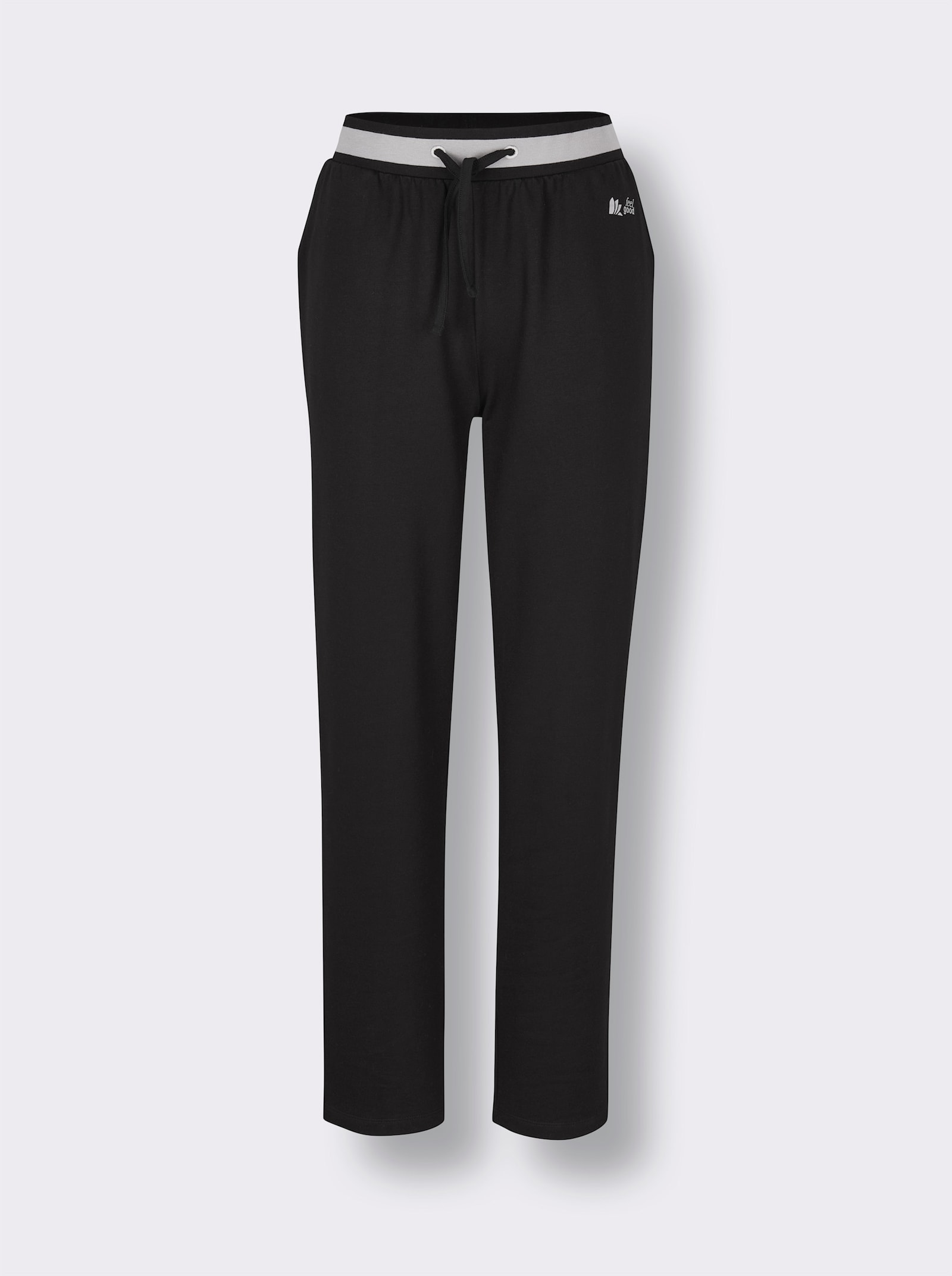 feel good Dehnbund-Hose - schwarz-steingrau